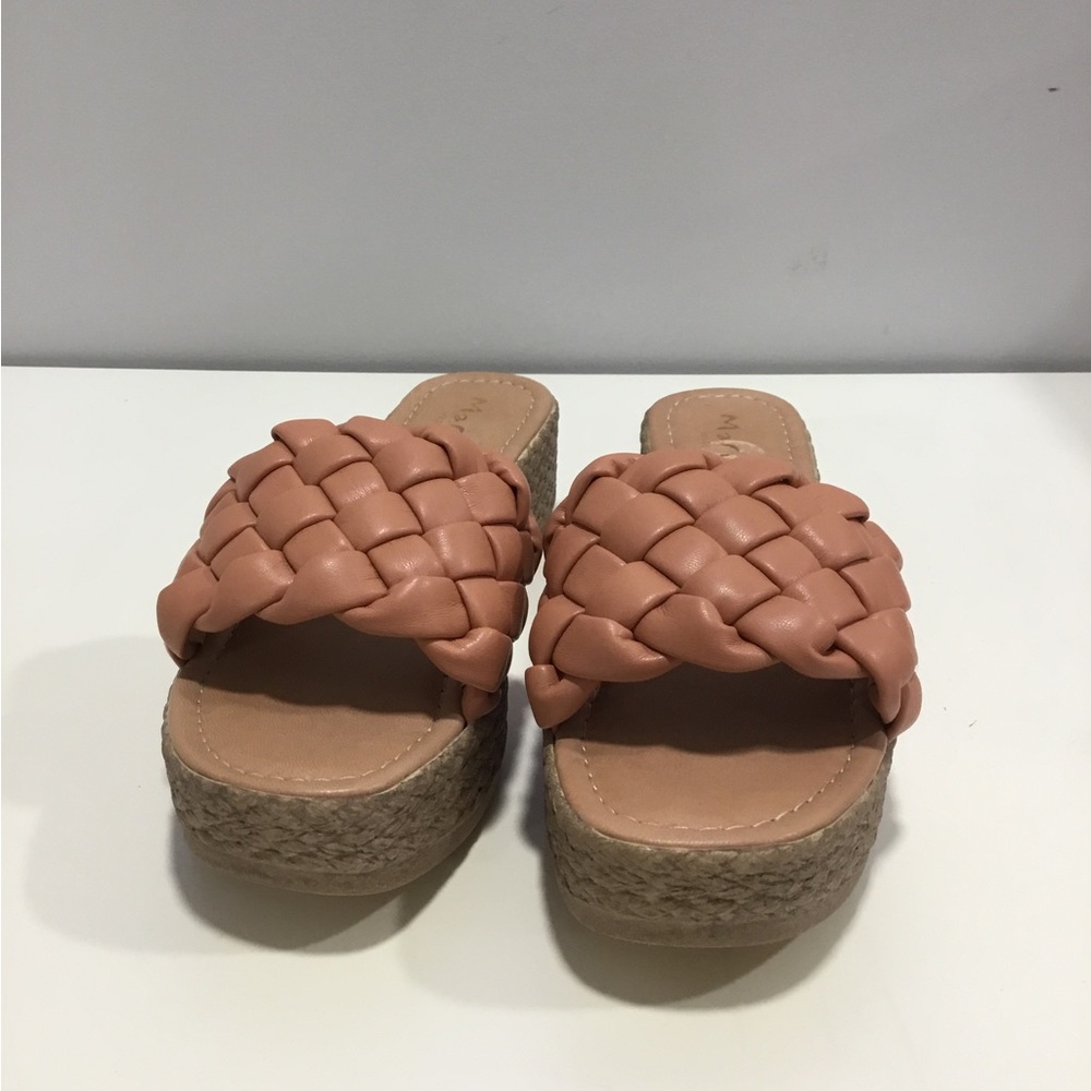 Women's Braided Platform Sandals - Tan